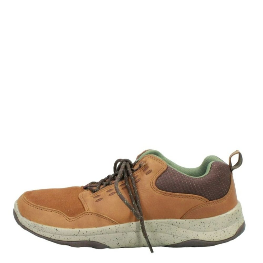 LL Bean Traverse Brown Leather Lace Up Low Top Trail Sneakers Shoes Size 10 M - Picture 1 of 10